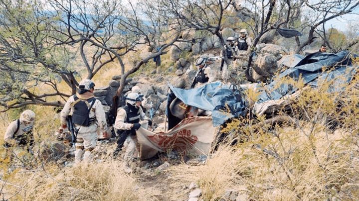 Desmantelan campamento del crimen organizado en Nogales; hay dos personas detenidas