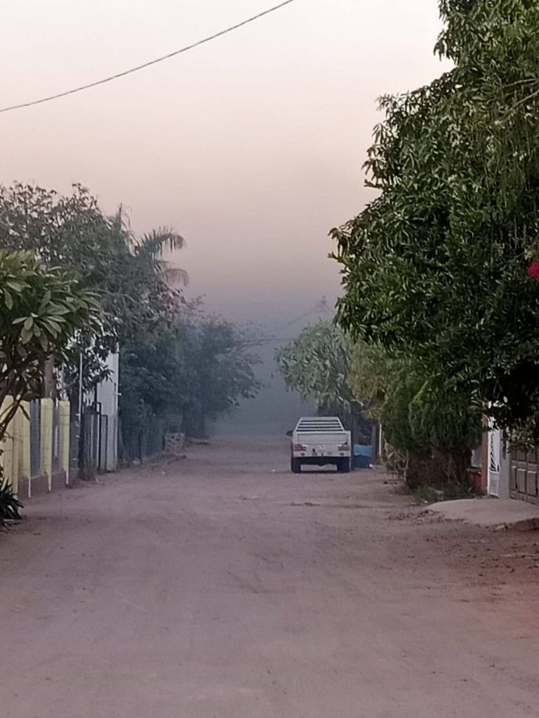 Quema de llantas afecta salud de pobladores en Guaymas y Empalme. Foto: Facebook