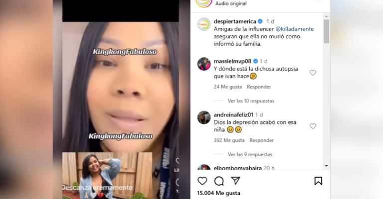 Amigas de Killadamente afirman que ella se quitó la vida