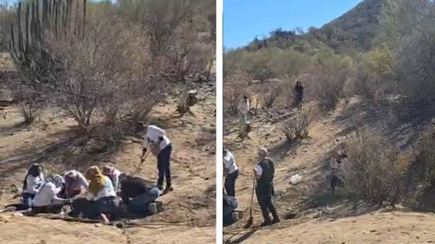 Buscadoras Por La Paz Sonora hallan restos óseos calcinados en un ejido de Hermosillo