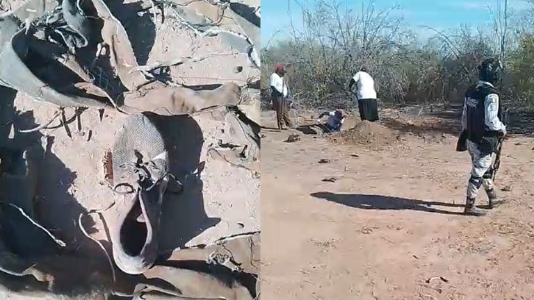 El lugar donde se realizó el hallazgo de los restos humanos