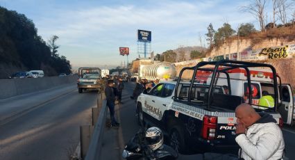 Caos en la Autopista México-Pachuca: Motociclista muere atropellado en Indios Verdes