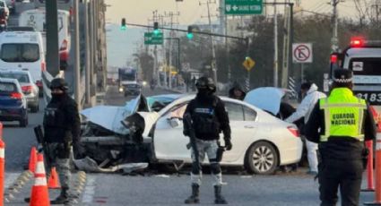 Un aparatoso accidente cobra la vida de una pareja sobre la autopista Monterrey-Laredo