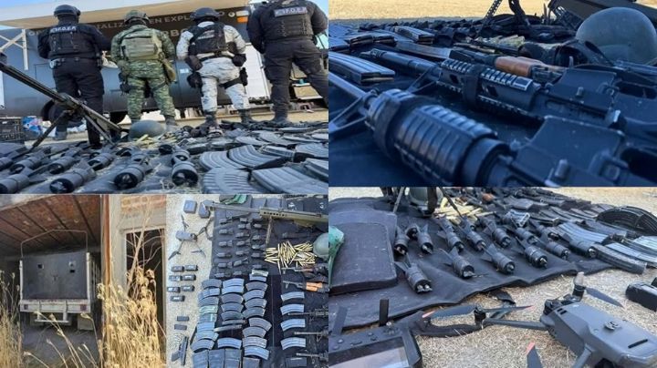 Detienen a 7 sospechosos de pertenecer al CJNG en Teocaltiche; los hallan con fuerte arsenal