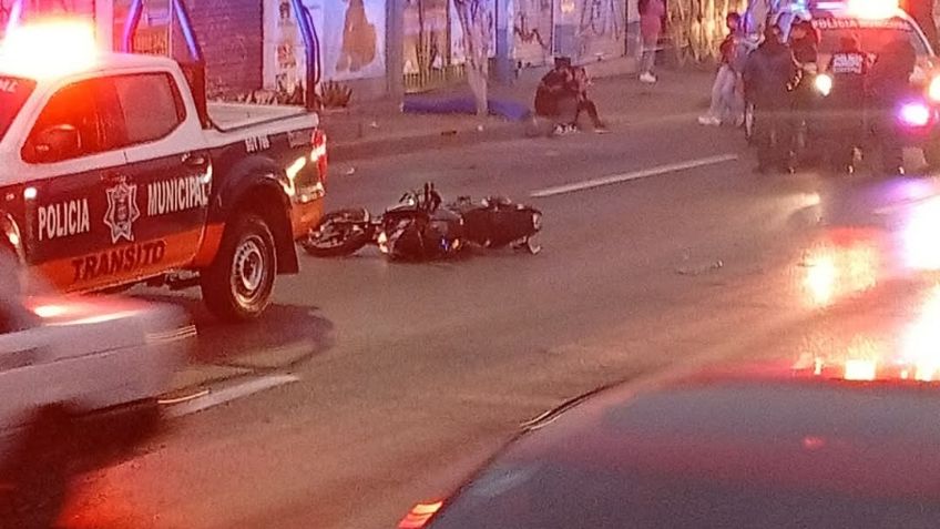 Caos en la López Portillo tras brutal muerte de motociclista con dirección a Ecatepec