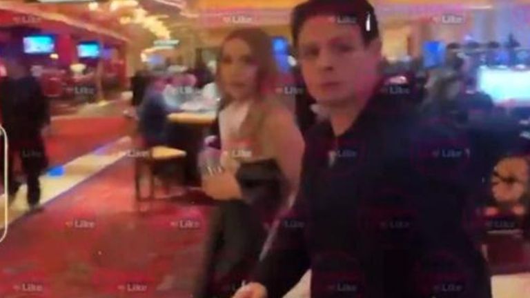 Irina ya había sido vista con Giovanni Medina en Las Vegas