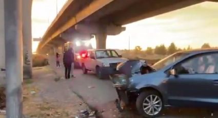 Fuerte accidente genera caos en la Autopista México-Puebla; una mujer lesionada