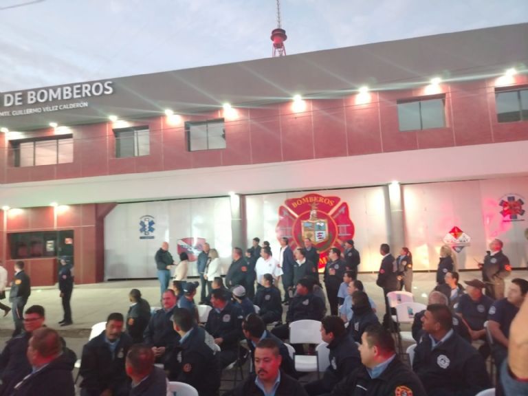 La nueva fachada del cuartel de Bomberos