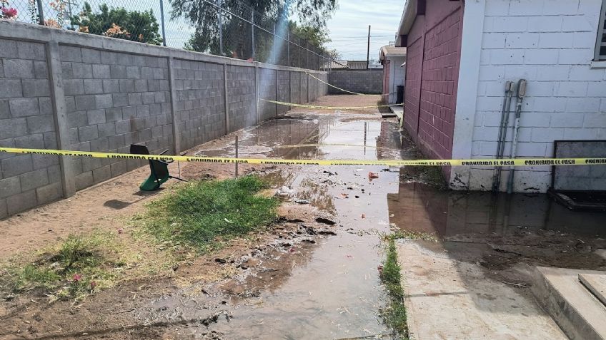 Ciudad Obregón: Drenaje colapsado afecta a alumnos de la escuela Francisco Miranda Montaño