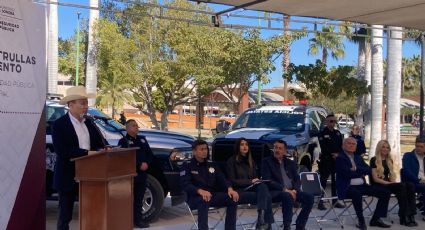 Gobernador Alfonso Durazo realiza entrega de patrullas y equipamiento para reforzar a la policía estatal