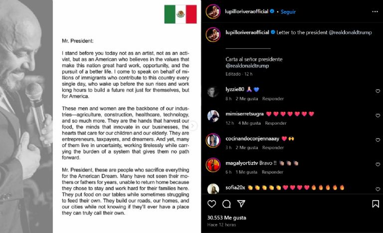 Lupillo Rivera escribe carta a Donald Trump