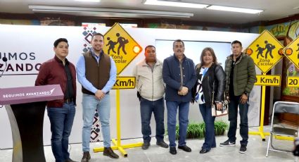 Ciudad Obregón: Javier Lamarque entrega señalamientos viales a escuelas primarias