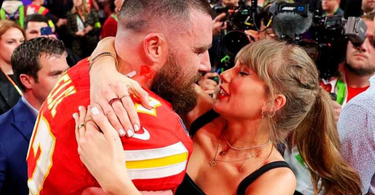La pareja Kelce-Swift divide a los aficionados