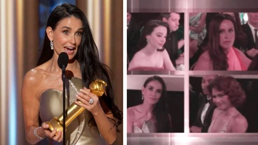 Demi Moore vence a Karla Sofía Gascón y gana su primer Globo de Oro como Mejor actriz