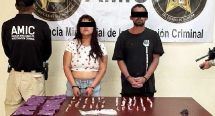 Capturan a pareja por narcomenudeo en San Luis Río Colorado; llevaban 52 dosis de droga