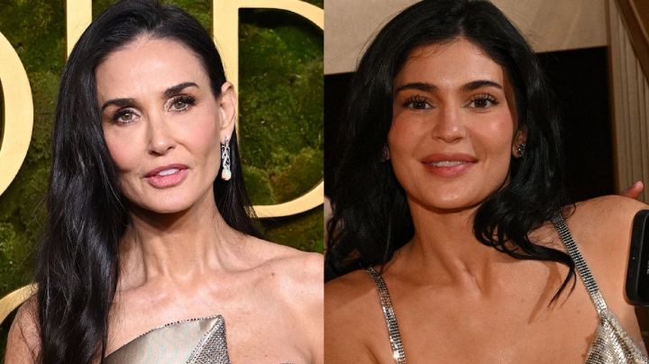 "Qué grosera": Demi Moore es criticada por ignorar a Kylie Jenner en los Golden Globes 2025
