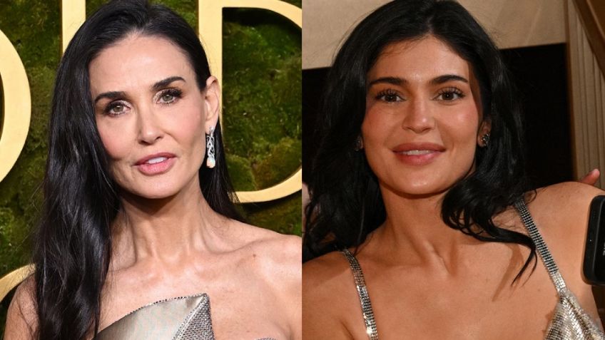 "Qué grosera": Demi Moore es criticada por ignorar a Kylie Jenner en los Golden Globes 2025