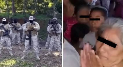 VIDEO: Presuntos sicarios del CJNG se 'visten' de reyes magos y regalan roscas en Tabasco