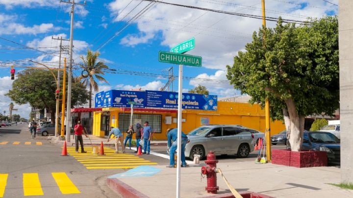 Trabaja SSPM de Cajeme en mejorar semaforización y señalización en estas calles