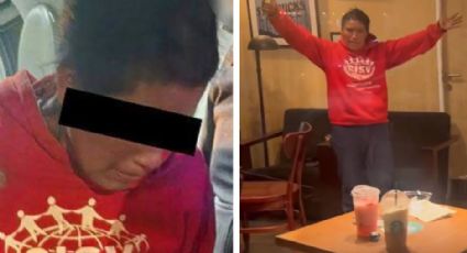 VIDEO: Con arma blanca, una mujer amenaza a clientes de una cafetería en La Condesa