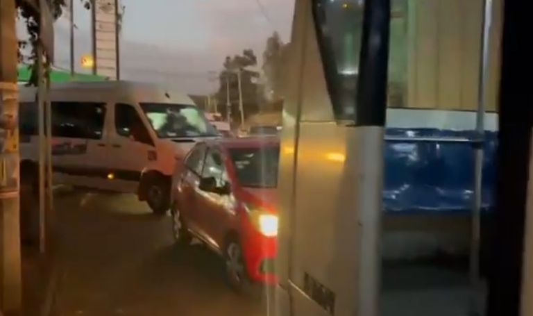 Caos en la México-Puebla