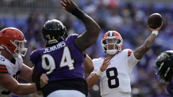 Browns mandan a Flacco a la banca; novato Dillon Gabriel será el titular