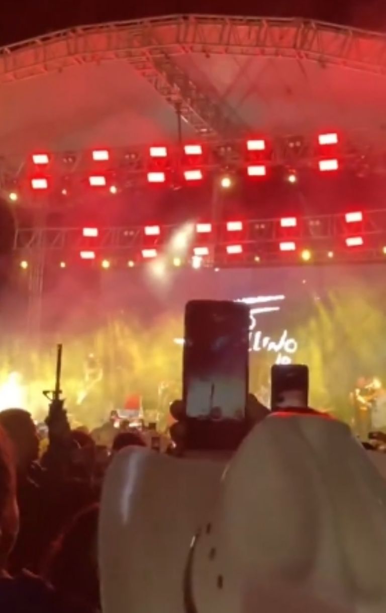 La situación asustó a los invitados 