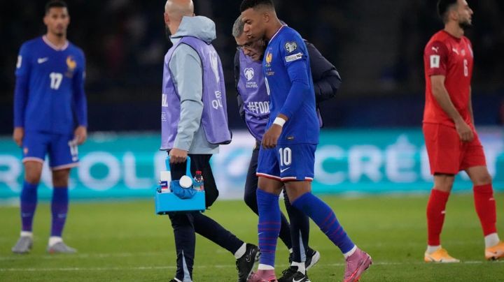 Mbappé anota, pero sale lesionado en la victoria de Francia ante Azerbaiyán