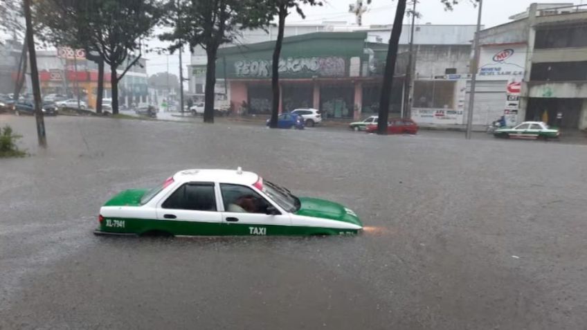 Veracruz, en emergencia tras lluvias intensas; se reportan 48 municipios inundados
