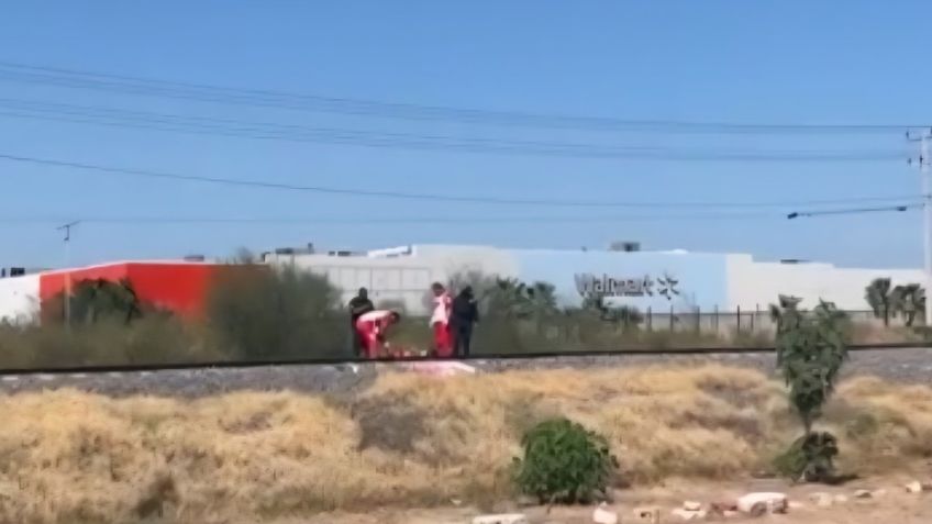 (FOTOS) Tragedia en Ciudad Obregón: Tren arrolla a mujer y provoca amputación de su pierna izquierda