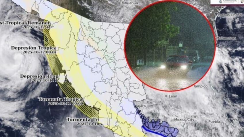 Clima en Sonora: ALERTA por LLUVIAS MUY FUERTES este SÁBADO para estos municipios por 'Priscilla' y 'Raymond'