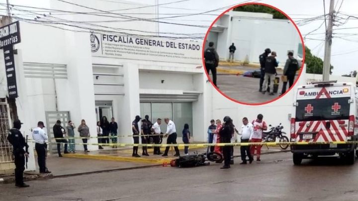 Sicarios asesinan a un motociclista frente a la Fiscalía General del Estado en Navolato
