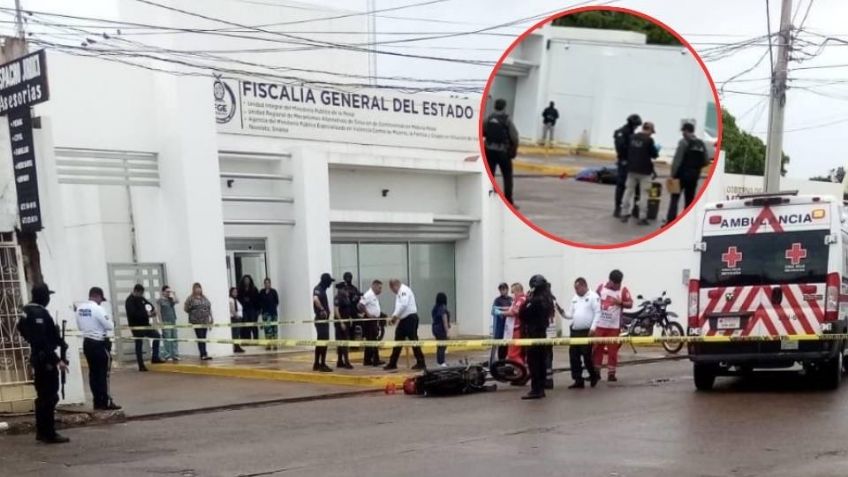 Sicarios asesinan a un motociclista frente a la Fiscalía General del Estado en Navolato