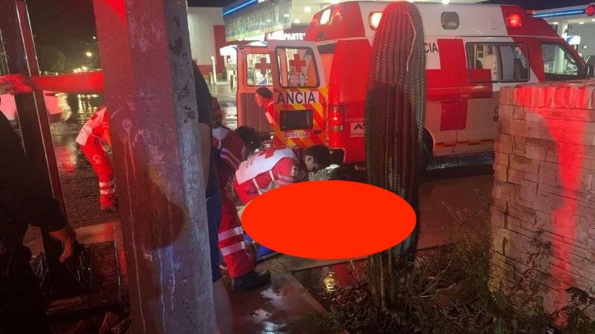 Tormenta 'Raymond' provoca accidente en Sonora: Menor cae a una alcantarilla sin tapa
