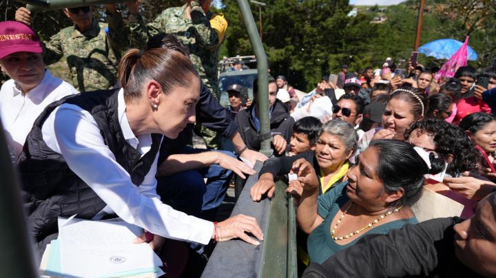 Sheinbaum recorre estados afectados por tormenta 'Raymond' y garantiza recursos para afectados