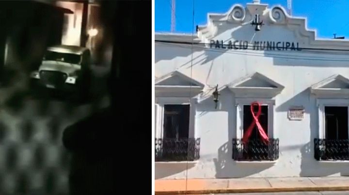 Explosivos y balas destruyen parte de la Presidencia Municipal de Zinapécuaro (VIDEO)