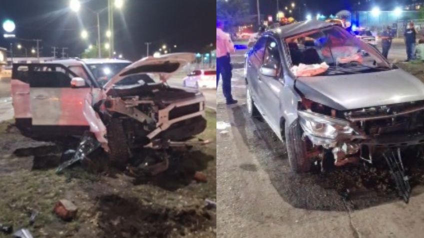 FOTOS: Dos mujeres, una menor de edad, quedan lesionadas en TREMENDO CHOQUE en Hermosillo