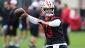 Foto ilustrativa de la nota titulada: Purdy está fuera de nueva cuenta; Mac Jones será titular de los 49ers ante Falcons
