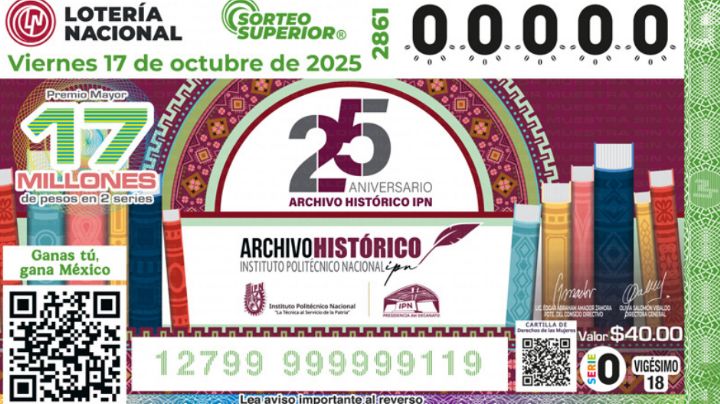Lista COMPLETA de GANADORES del Sorteo Superior No. 2861 de la Lotería Nacional de este viernes 17 de OCTUBRE