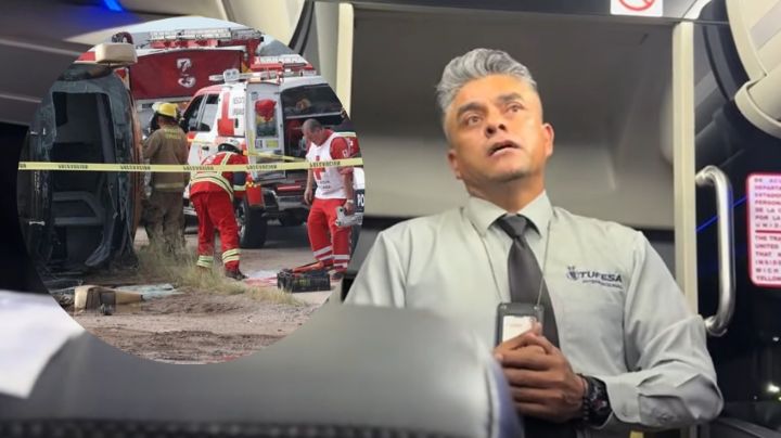 VIDEO: Chofer de autobús pide un minuto de silencio por fallecidos del accidente en tramo Guaymas-Hermosillo