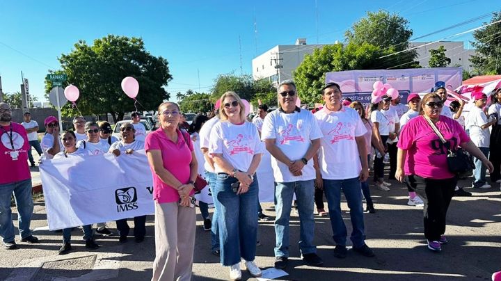 Ciudad Obregón: 'Caminata Rosa' impulsa la prevención y detección oportuna del cáncer de mama