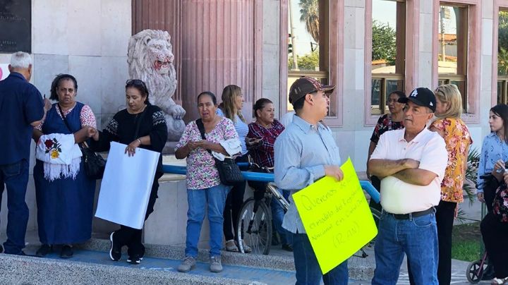 Ejidatarios protestan por cierre del módulo del RAN en Ciudad Obregón; Lamarque interviene