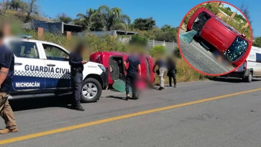 Matan a subdirector de Seguridad Pública de Indaparapeo, Michoacán; su auto quedó volcado