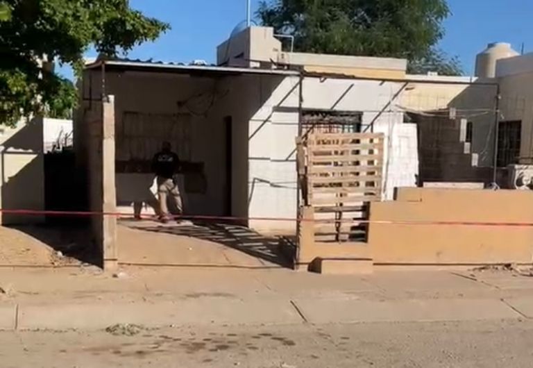 El domicilio donde se hizo el hallazgo de un hombre sin vida