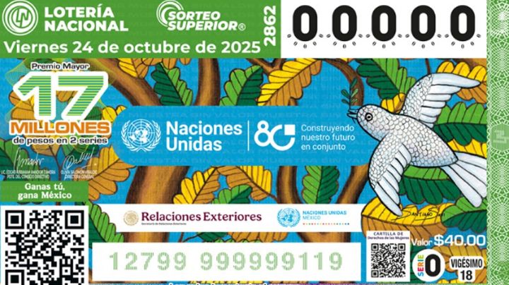 Lista COMPLETA de GANADORES del Sorteo Superior No. 2862 de la Lotería Nacional HOY viernes 24 de OCTUBRE