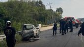 Foto ilustrativa de la nota titulada: Aparatoso accidente en la carretera Allende-Cadereyta deja tres muertos y cuatro heridos