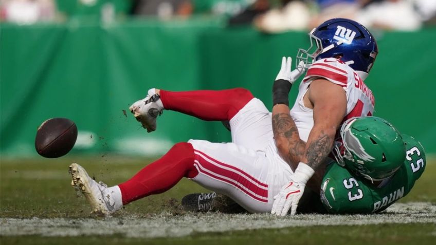 Corredor novato de los Giants sufre escalofriante lesión y se pierde la temporada NFL