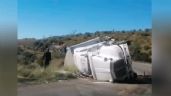 Foto ilustrativa de la nota titulada: Tractocamión vuelca en la Sierra de Cananea–Ímuris y causa fuerte congestionamiento vial