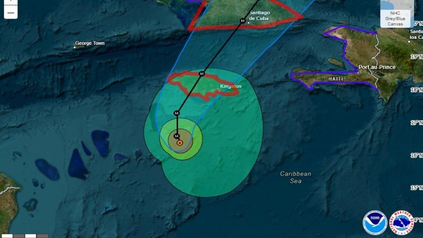 Huracán 'Melissa' alcanza categoría 5 en el Caribe; Jamaica, en ALERTA MÁXIMA por impacto
