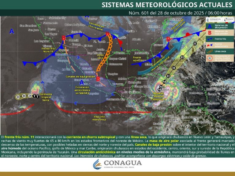Conoce los detalles del clima en México para este martes. Foto: Conagua